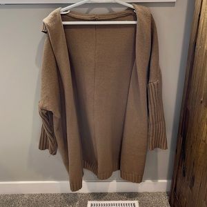 Light brown oversized cardigan